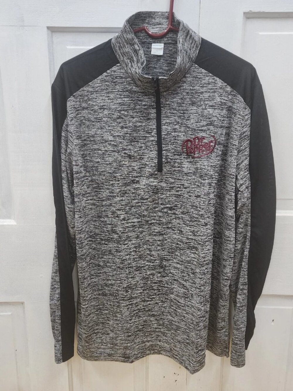 Dr. Pepper Sport-Tek Long Sleeve Shirt - 1/4 Length Zipper - L